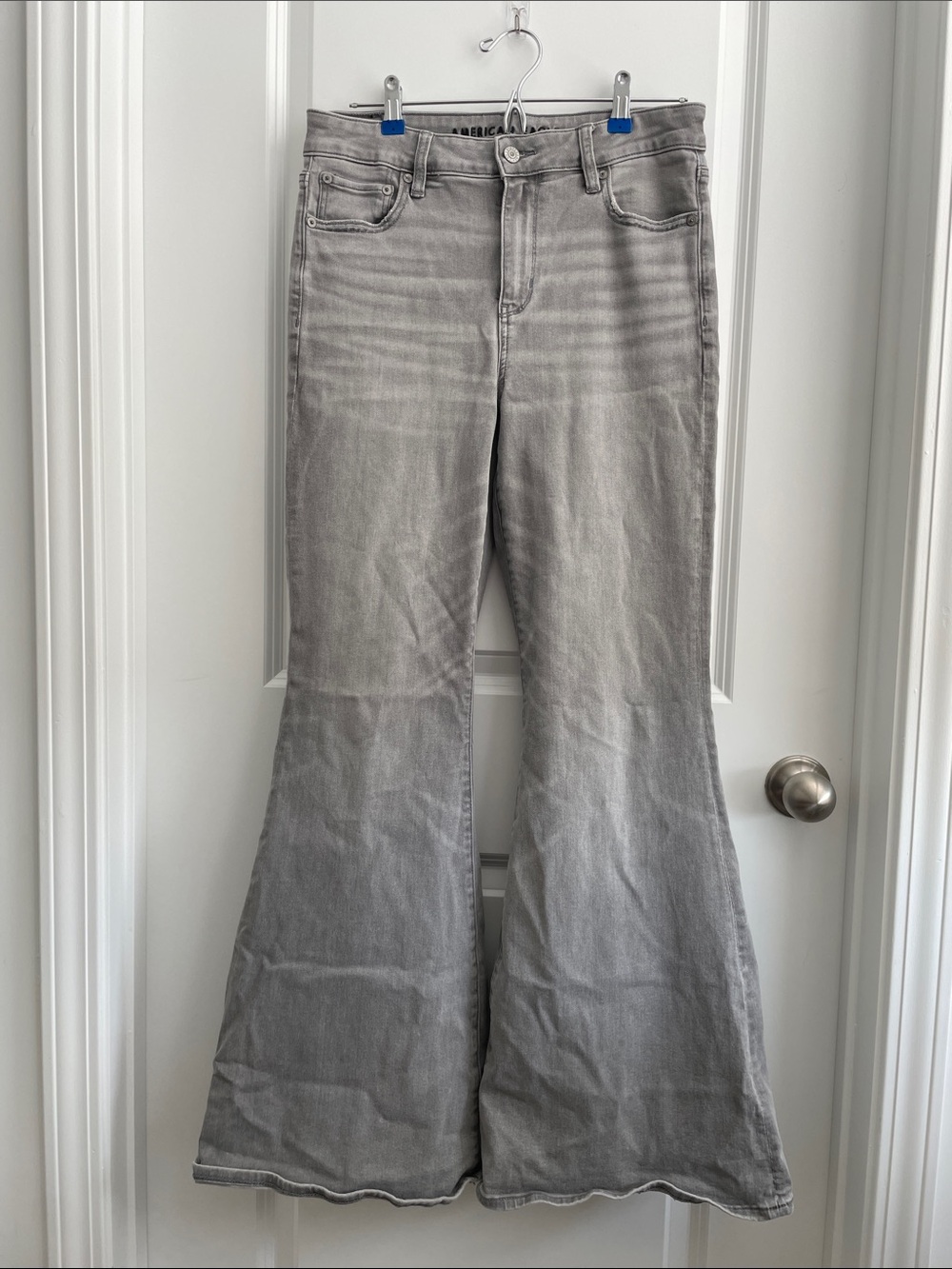 American Eagle Outfitters Gray Flared Jeans